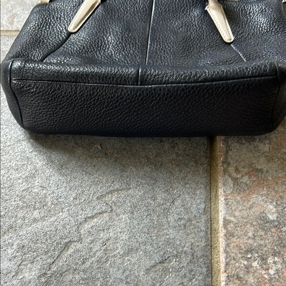 Coach Navy Pebbled Leather Crossbody - Picture 4 of 11